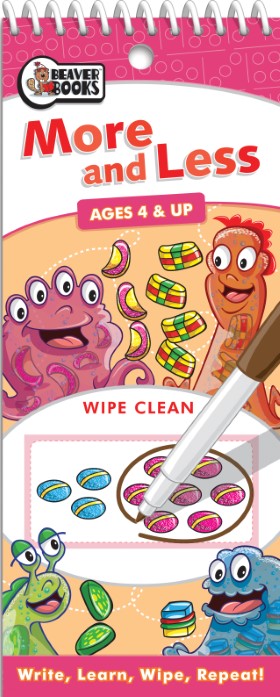 Beaver Books Set of 4 Wipe Clean Learners